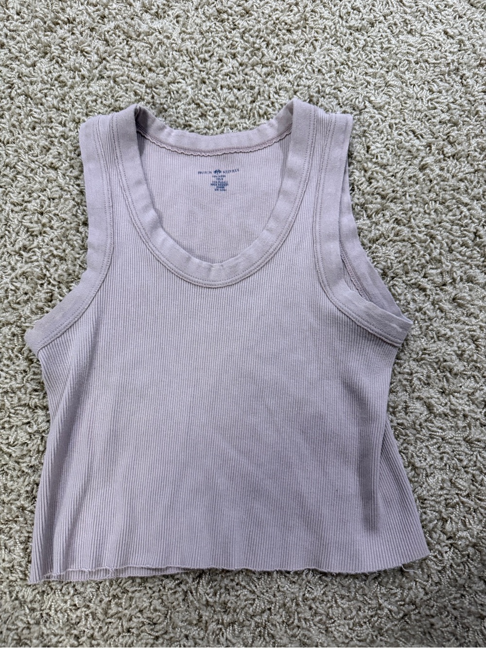 Brandy Melville Light Lavender Ribbed Tank